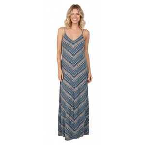 Gap Dress Womens Medium Dotted Chevron Bias Cut Maxi
